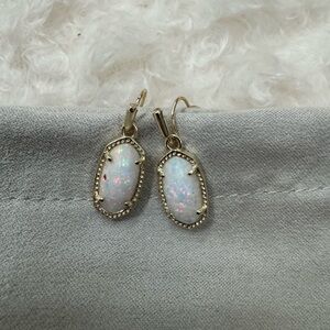 Kendra Scott gold Lee opal earrings